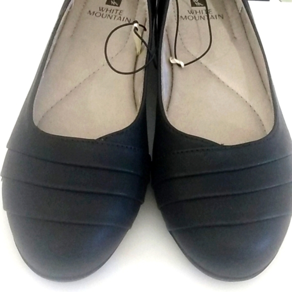 WHITE MOUNTAIN BLACK CALI BALLERINA SLIP-ON FLATS SIZE 6 NWT - Picture 9 of 10